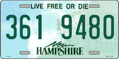 NH license plate 3619480