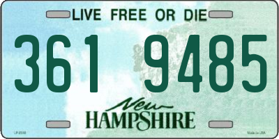 NH license plate 3619485