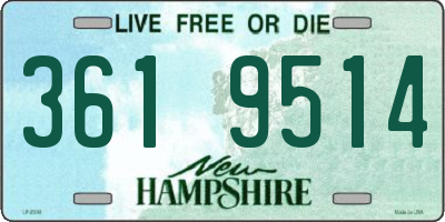 NH license plate 3619514