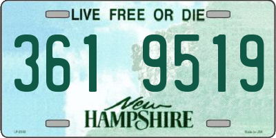 NH license plate 3619519