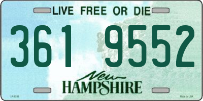 NH license plate 3619552