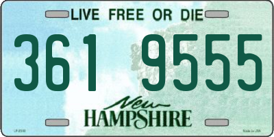 NH license plate 3619555