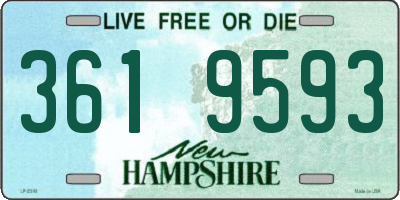 NH license plate 3619593