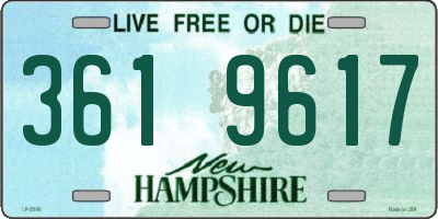NH license plate 3619617