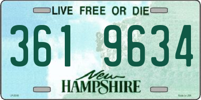 NH license plate 3619634