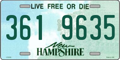 NH license plate 3619635