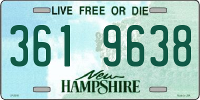 NH license plate 3619638