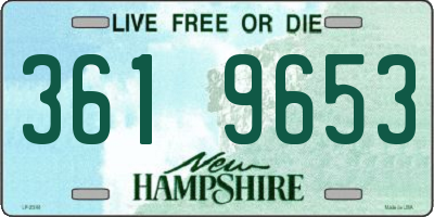 NH license plate 3619653