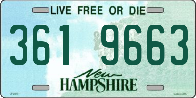NH license plate 3619663
