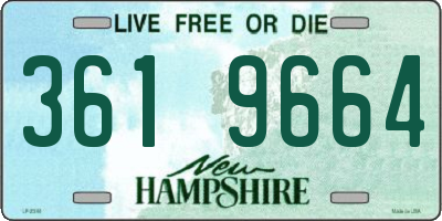 NH license plate 3619664