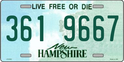 NH license plate 3619667