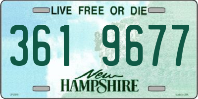 NH license plate 3619677