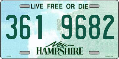 NH license plate 3619682