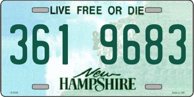 NH license plate 3619683