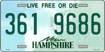 NH license plate 3619686