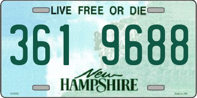 NH license plate 3619688