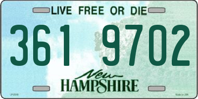 NH license plate 3619702
