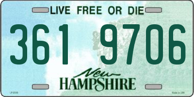 NH license plate 3619706