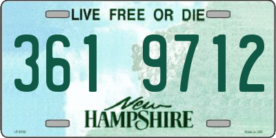 NH license plate 3619712