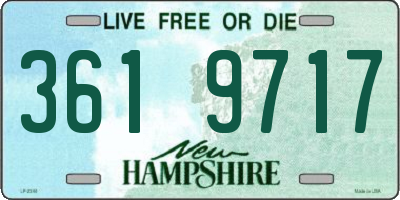 NH license plate 3619717