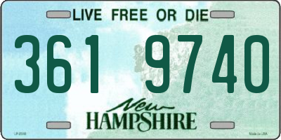 NH license plate 3619740