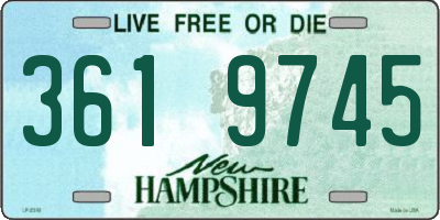 NH license plate 3619745