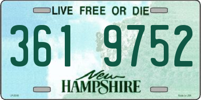 NH license plate 3619752