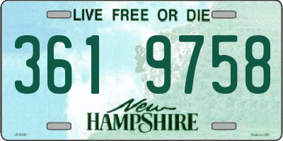 NH license plate 3619758
