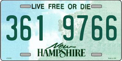 NH license plate 3619766