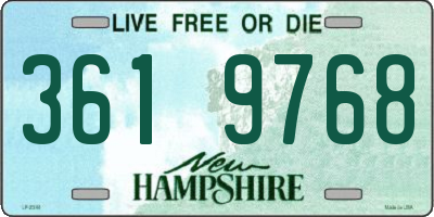 NH license plate 3619768