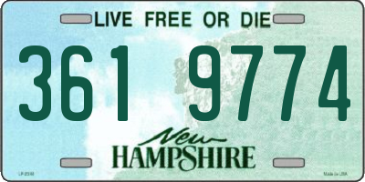 NH license plate 3619774