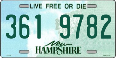 NH license plate 3619782