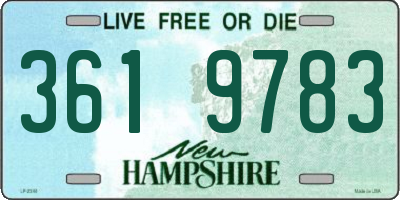 NH license plate 3619783