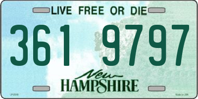 NH license plate 3619797