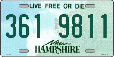 NH license plate 3619811