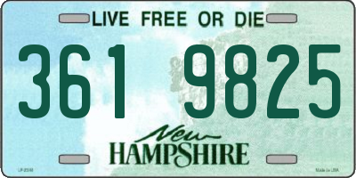 NH license plate 3619825