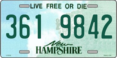 NH license plate 3619842