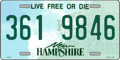 NH license plate 3619846