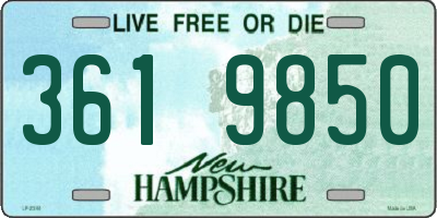 NH license plate 3619850