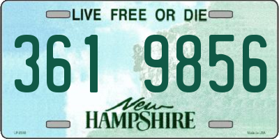 NH license plate 3619856