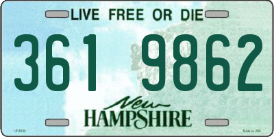 NH license plate 3619862