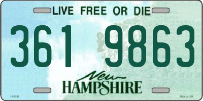 NH license plate 3619863