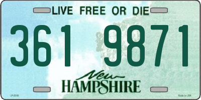 NH license plate 3619871