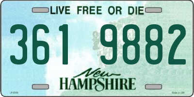 NH license plate 3619882