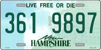 NH license plate 3619897