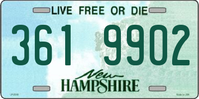 NH license plate 3619902