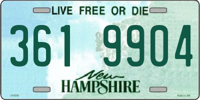 NH license plate 3619904
