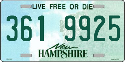 NH license plate 3619925