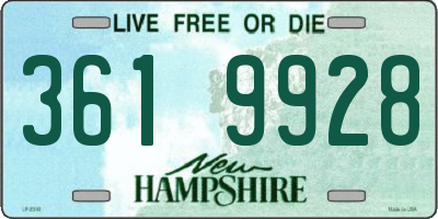 NH license plate 3619928