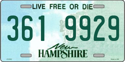 NH license plate 3619929
